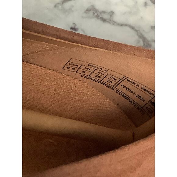 Vionic Women's 8.5M Brown Suede Willa II Slip On Loafers Comfort Casual LB7-3 - Picture 8 of 9